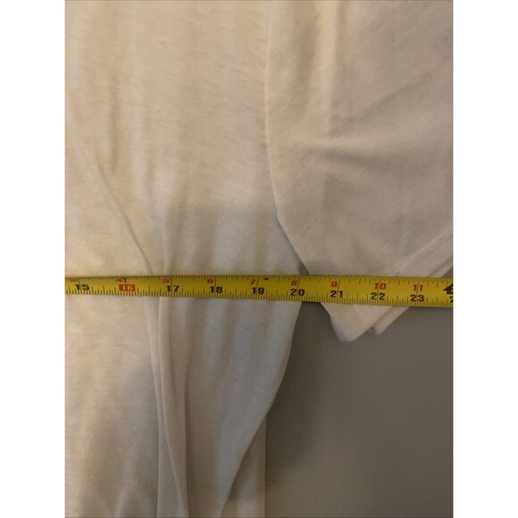 SHEIN Slaydiva Oversized T-Shirt Roll It Up. White Size Large - Picture 5 of 5